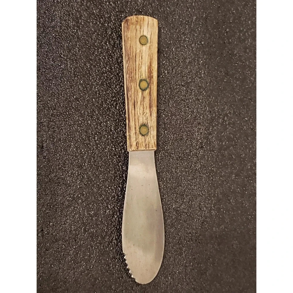 Spreader Knife Made In Japan‎ Brand Unknown Wood Handle
